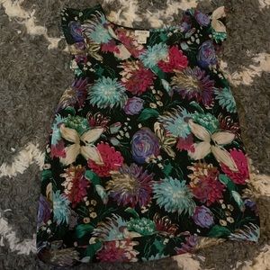 J Crew Factory v neck sleeveless floral top size 12